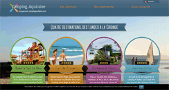 Desktop Screenshot of campingaquitaine.com