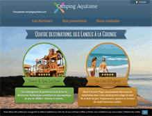 Tablet Screenshot of campingaquitaine.com